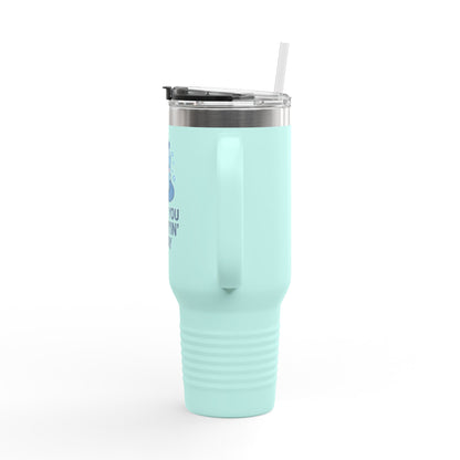 Water Fun Insulated Travel Mug, 40oz – Perfect for Water Lovers, Great for Travel, Gifts, Outdoor Adventures, Coffee & Tea