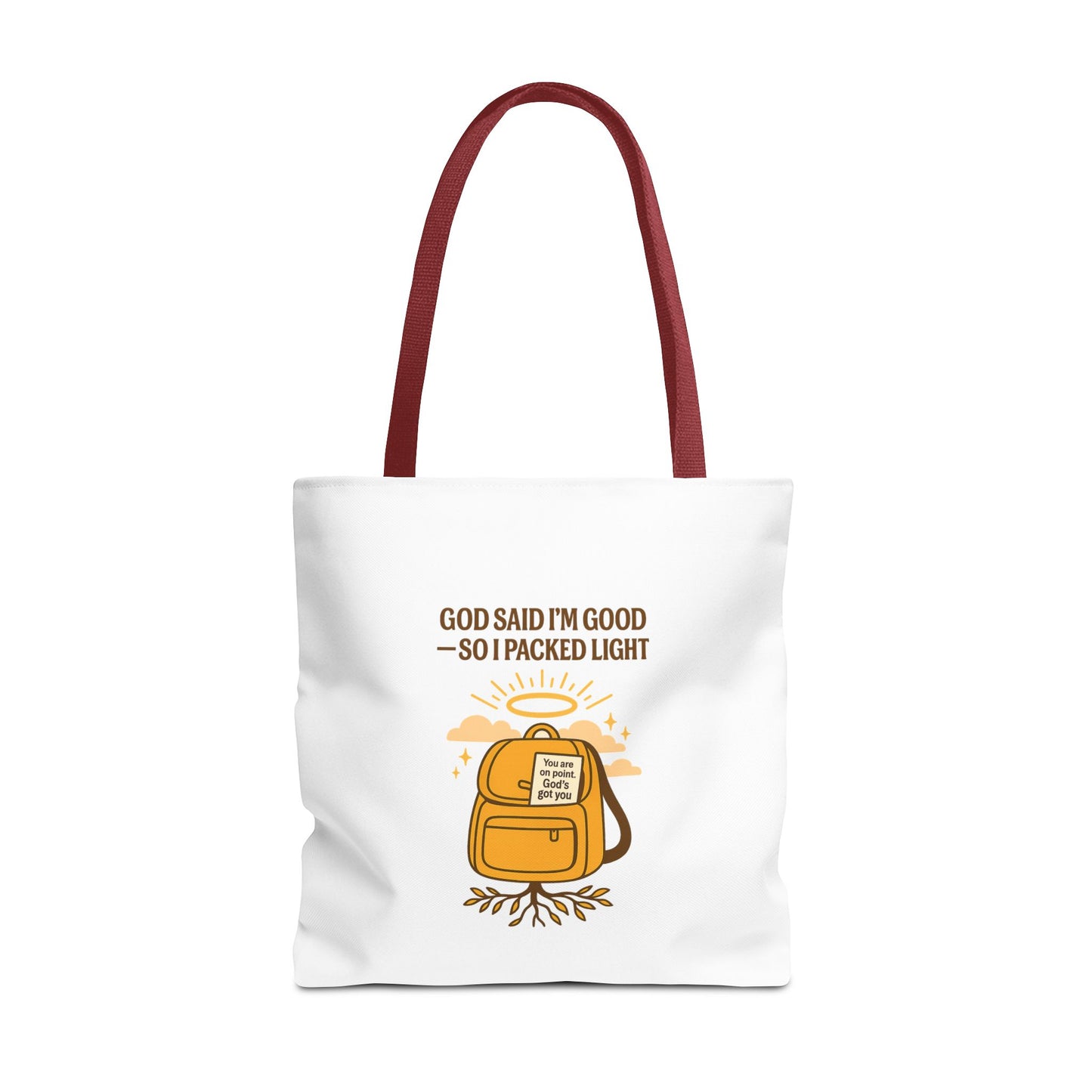 Inspirational Tote Bag - 'God Said I'm Good' Quote, Motivational Gift, Reusable Shopping Bag, Eco-Friendly Accessory, Everyday Use