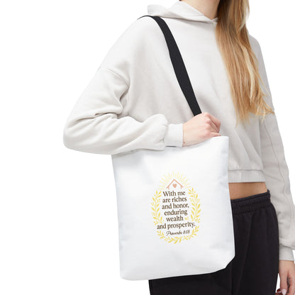 Prosperity Bible Verse Tote Bag