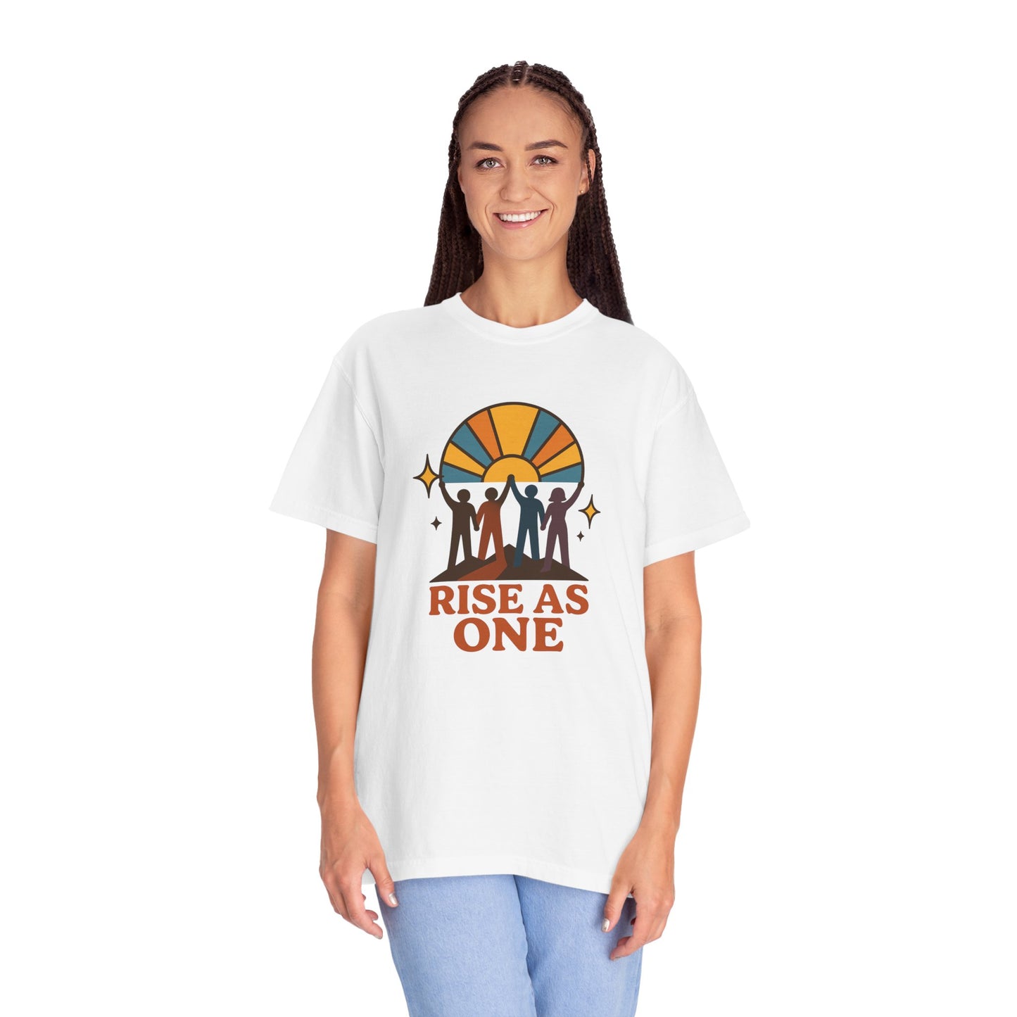 Unity Graphic Tee - Inspirational Unisex Shirt - Rise As One T-shirt, Equality Apparel, Gift for Social Activists, Summer Fashion