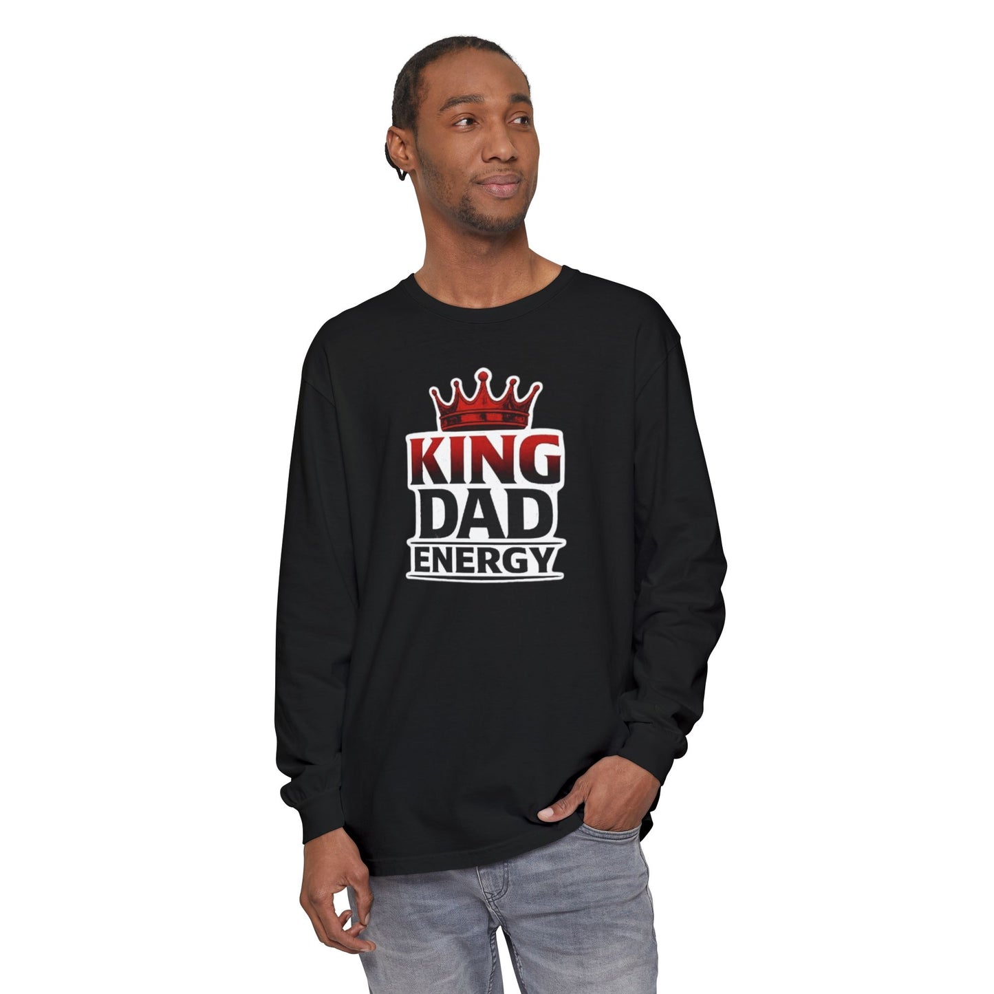 King Dad Energy Long Sleeve Tee