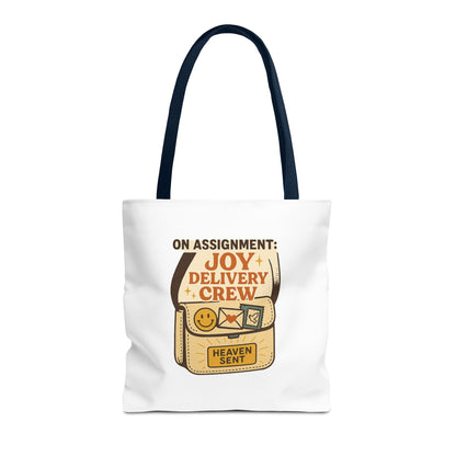 Joy Delivery Crew Tote Bag - Heaven Sent, Birthday Gift, Grocery Bag, Eco-Friendly Tote, Unique Gift Idea