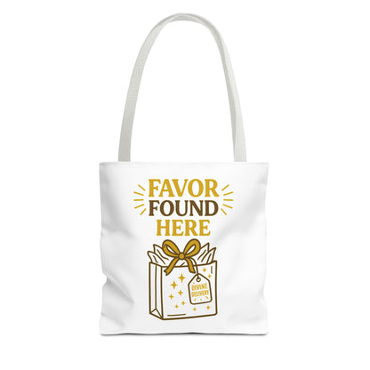 Favor Found Here Tote Bag - Perfect Gift for Celebrations, Party Favors, Birthday, Bridal Shower, Eco-Friendly