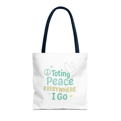 Peaceful Reusable Tote Bag