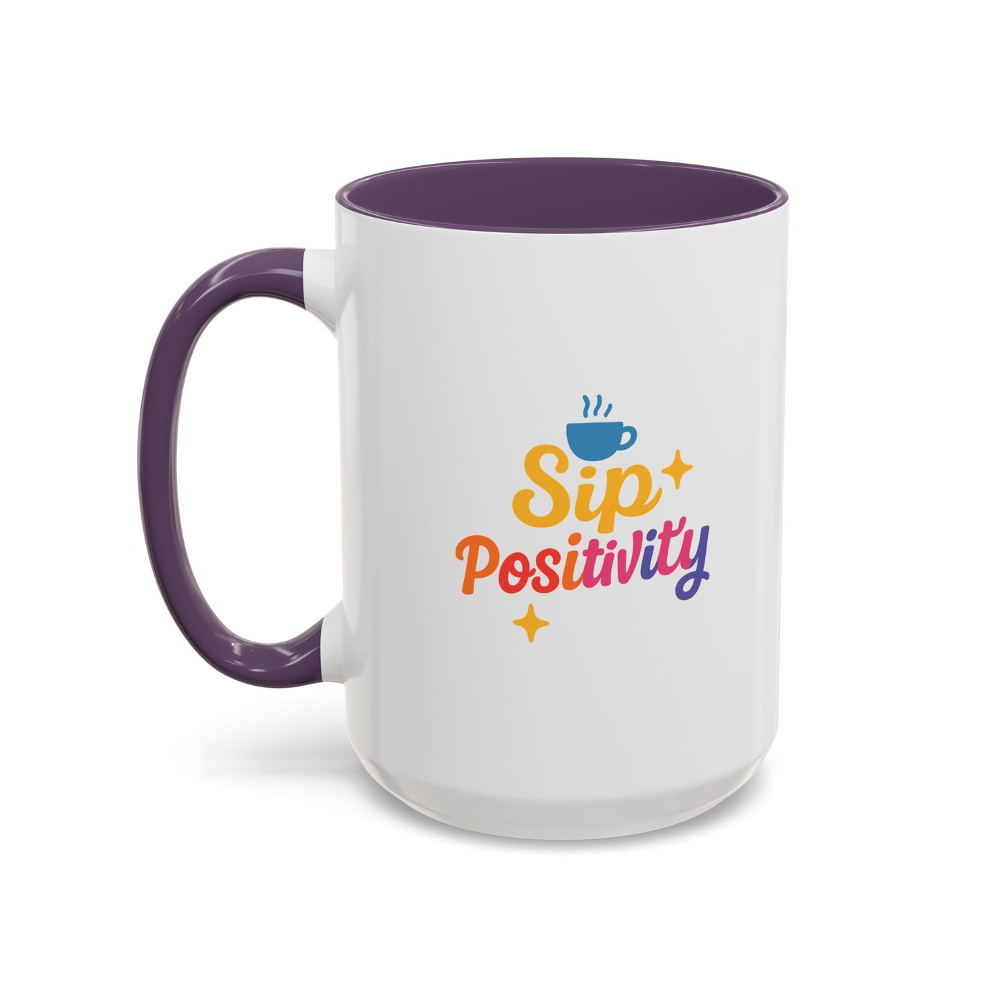 Sip Positivity Accent Coffee Mug (11, 15oz)
