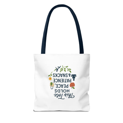 Peace & Patience Inspirational Tote Bag