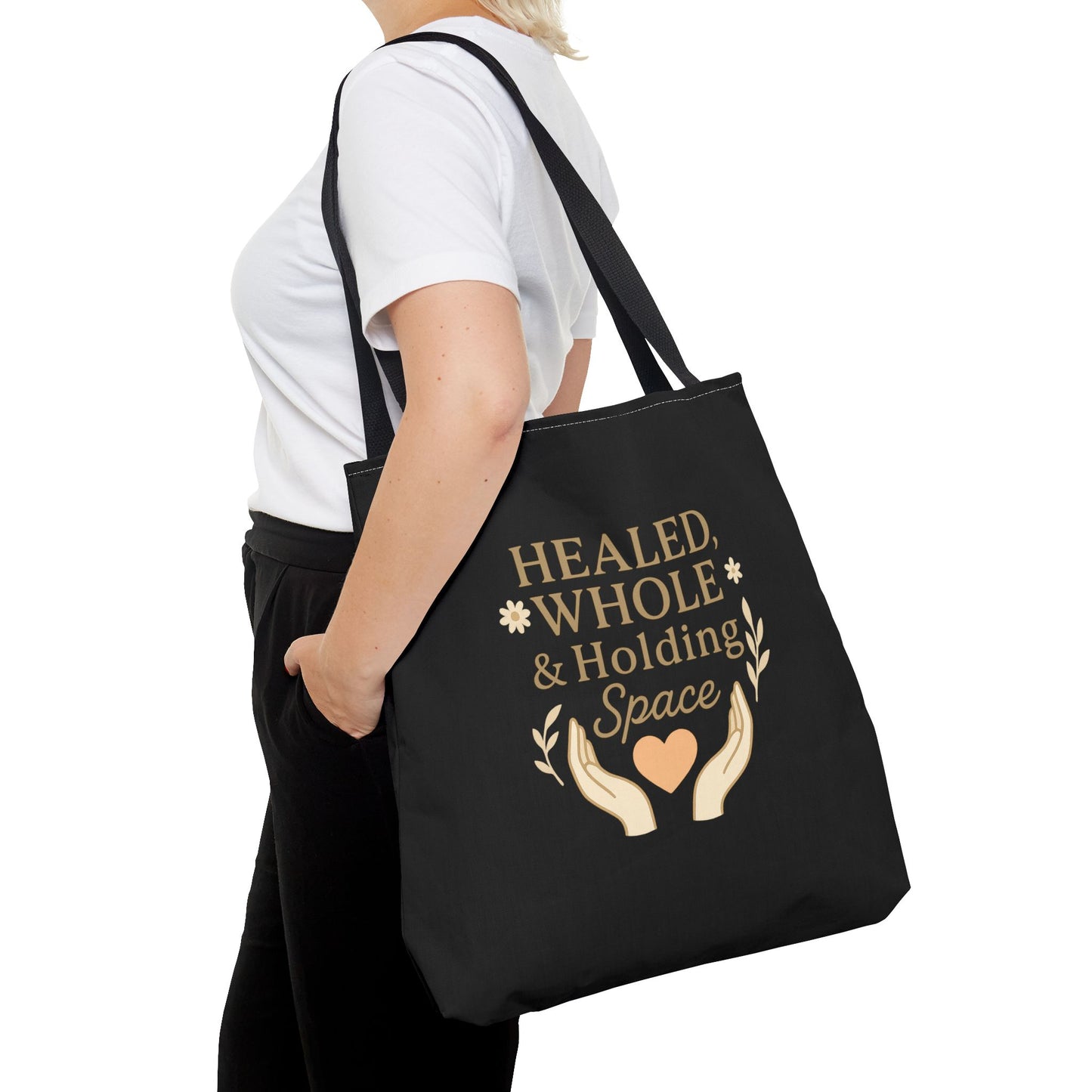 Spiritual Healing Tote Bag, Eco-Friendly Shopping Bag, Inspirational Gift, Reusable Market Tote, Mindfulness Carrier