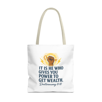 Empowering Inspirational Tote Bag, Motivational Bag, Gifts for Motivated Individuals, Scripture Tote, Versatile Shopping Bag