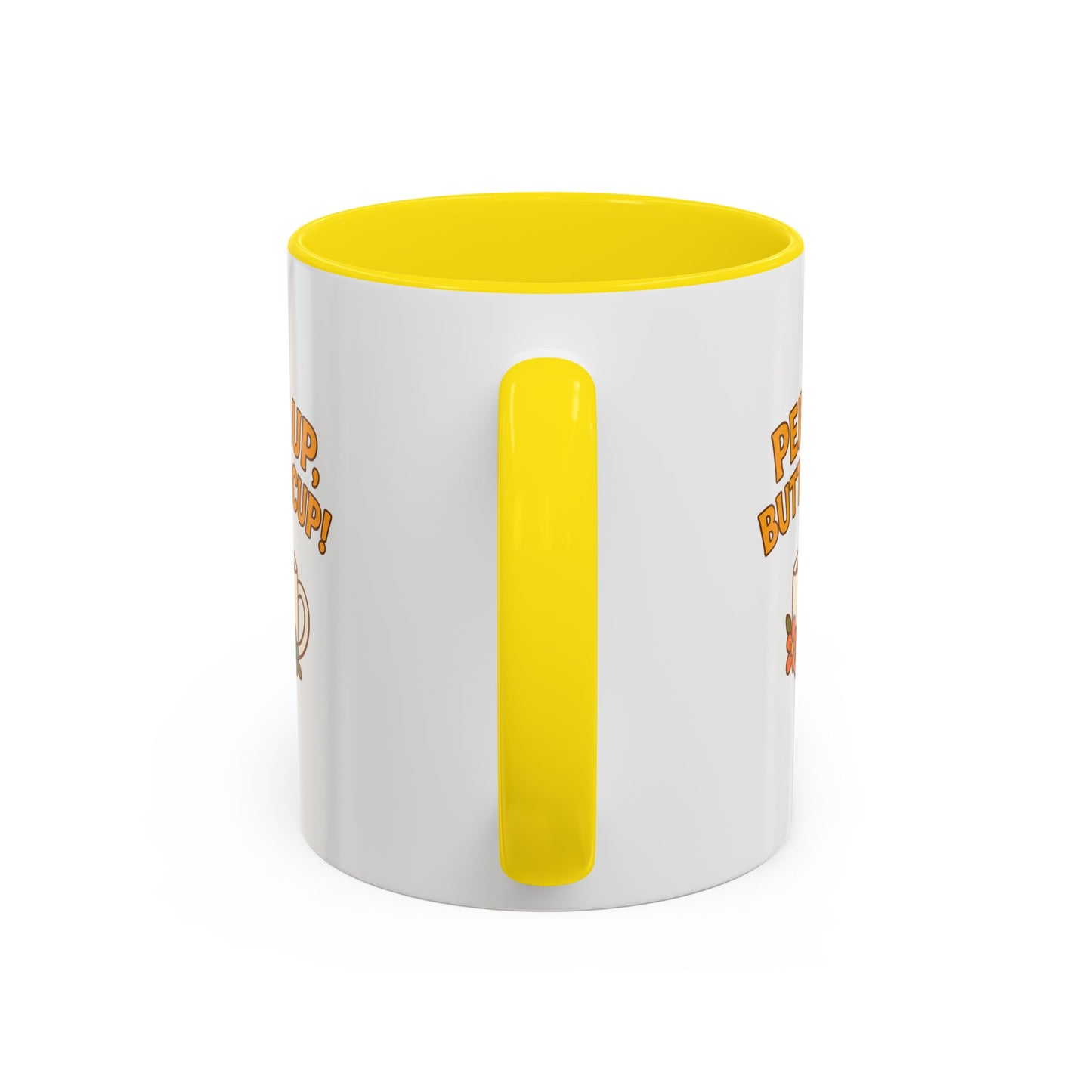 Perk Up, Buttercup! Cute Accent Coffee Mug for Daily Motivation, Gift for Coffee Lovers, Home Office Decor, Floral Tea Cup