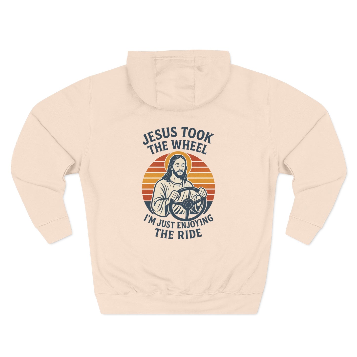 Jesus Took the Wheel Hoodie, Inspirational Faith Wear, Christian Gift, Cozy Fleece Hoodie, Perfect for Church &amp; Holidays
