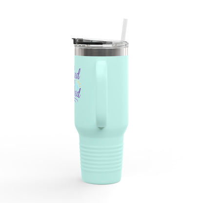 Blessed to be Parched 40oz Insulated Travel Mug, Perfect for Road Trips, Coffee Lovers, Gifting, Beach Days, Outdoor Adventures
