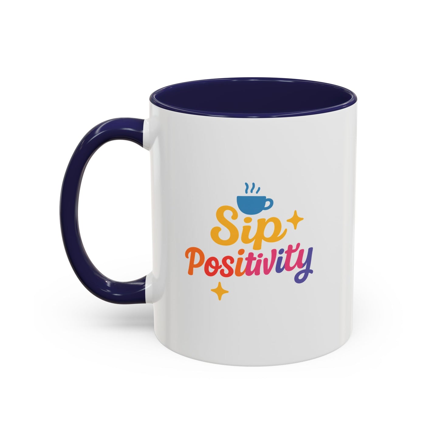 Sip Positivity Accent Coffee Mug (11, 15oz)