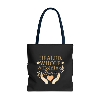 Spiritual Healing Tote Bag, Eco-Friendly Shopping Bag, Inspirational Gift, Reusable Market Tote, Mindfulness Carrier