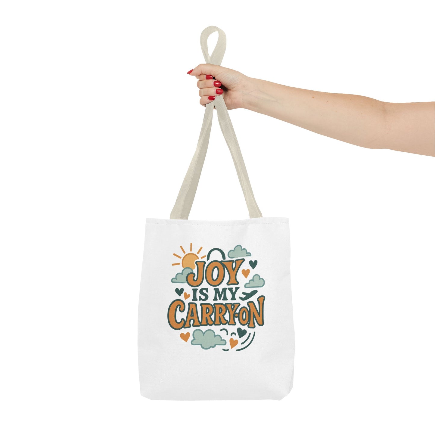 Joyful Carryall Tote Bag | Eco-Friendly Shopper | Perfect for Gifts, Organizing, Travel, Beach Days, and Everyday Errands