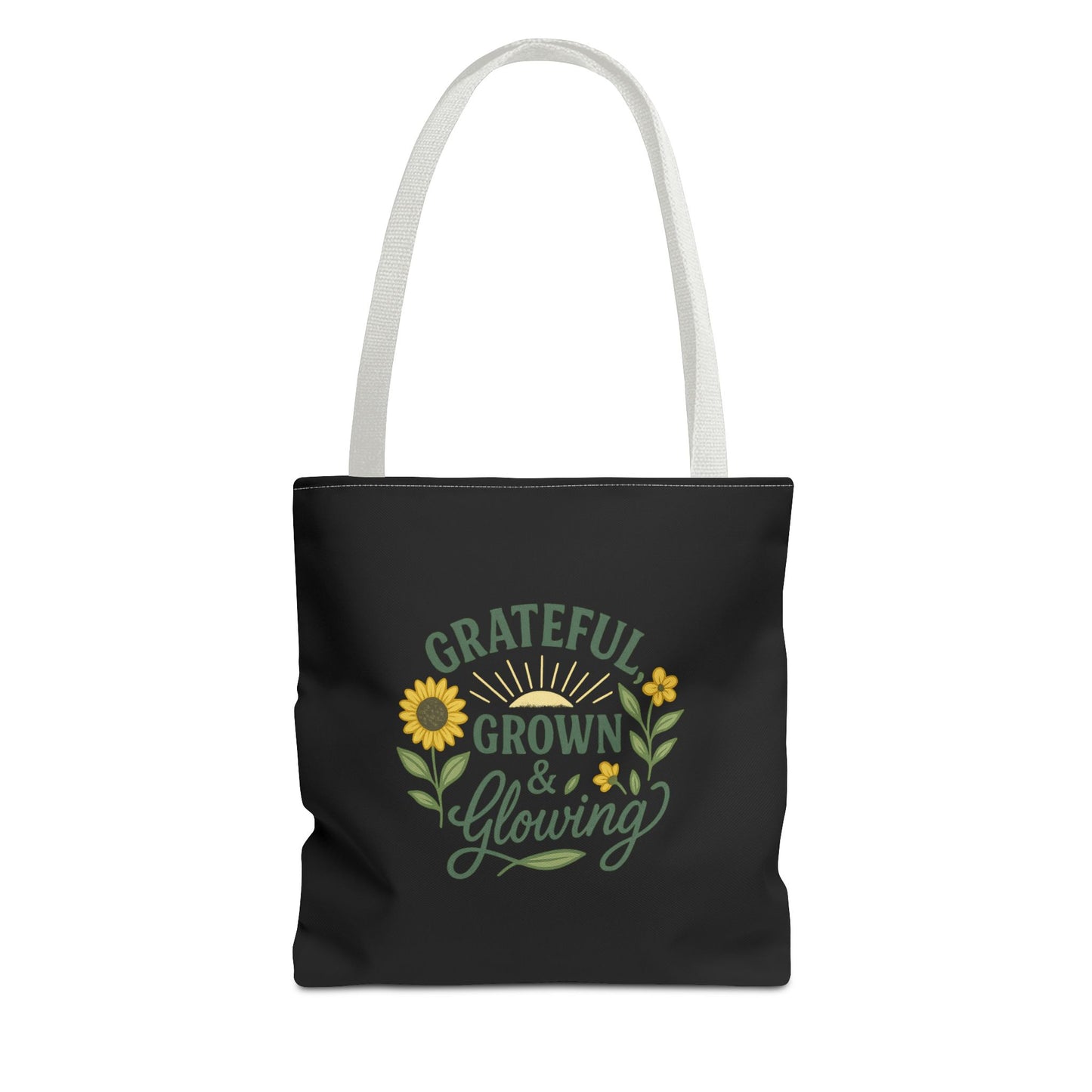 Grateful Grown & Glowing Tote Bag Eco-Friendly Shopper