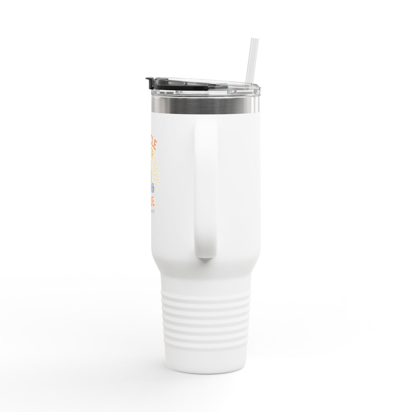 Miracle Water Insulated Travel Mug - 40oz, Eco-Friendly Tumbler, Stylish Stemless Cup, Perfect for Travel, Daily Use, Gift Idea