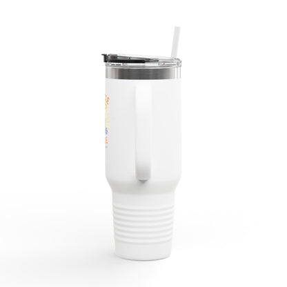 Miracle Water Insulated Travel Mug - 40oz, Eco-Friendly Tumbler, Stylish Stemless Cup, Perfect for Travel, Daily Use, Gift Idea