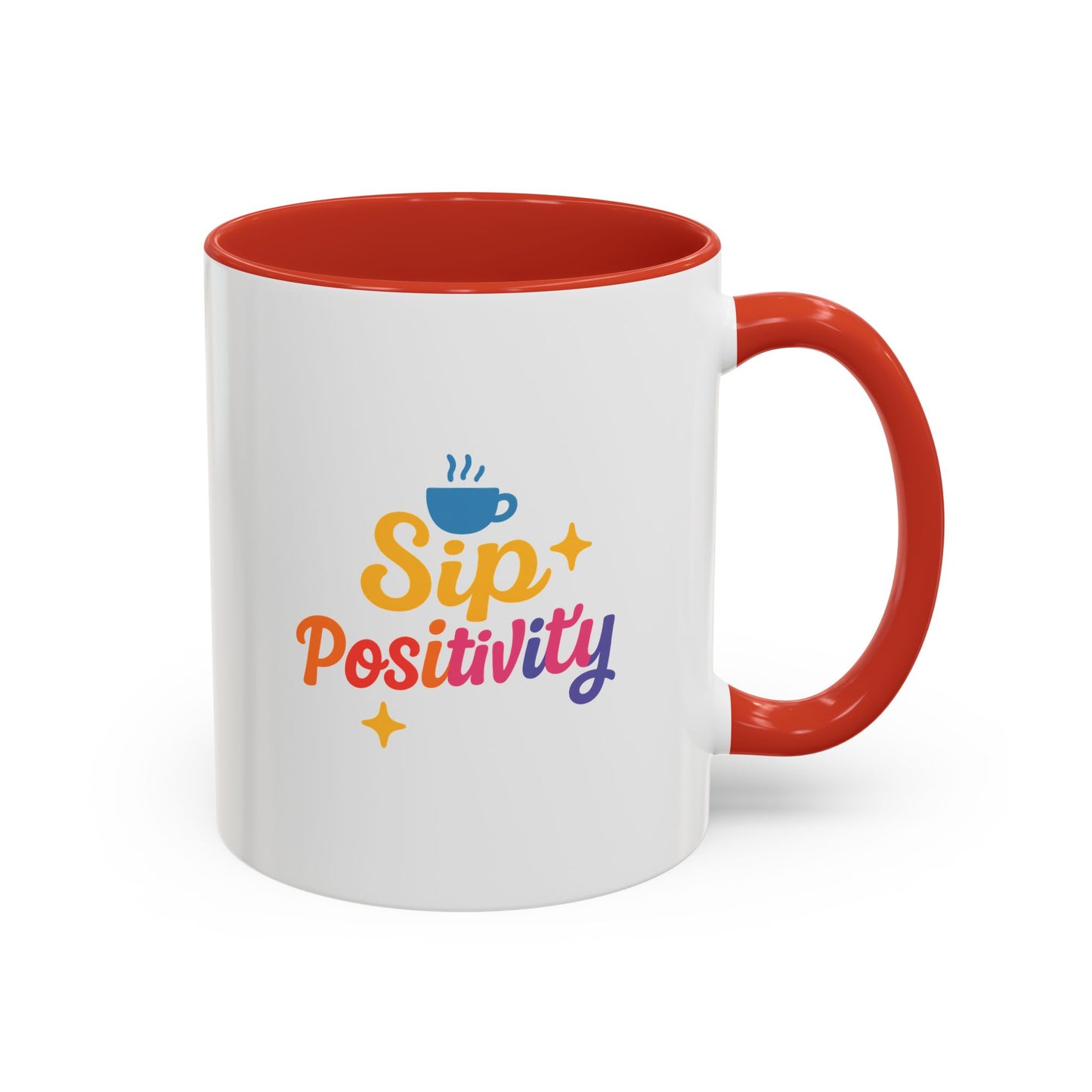 Sip Positivity Accent Coffee Mug (11, 15oz)