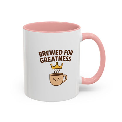 Brewed for Greatness Coffee Mug - Motivational Ceramic Cup, Office Gift, Home Decor, Birthday Present, Tea Lovers