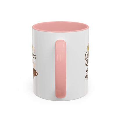 Caffeine Queen Coffee Mug | Holy Routine Gift, Inspirational Cup, Drinkware for Coffee Lovers, Motivational Mug, Morning Routine