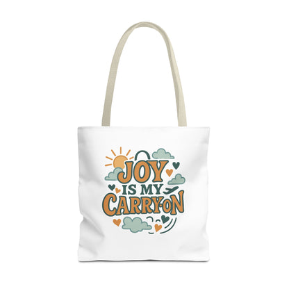 Joyful Carryall Tote Bag | Eco-Friendly Shopper | Perfect for Gifts, Organizing, Travel, Beach Days, and Everyday Errands