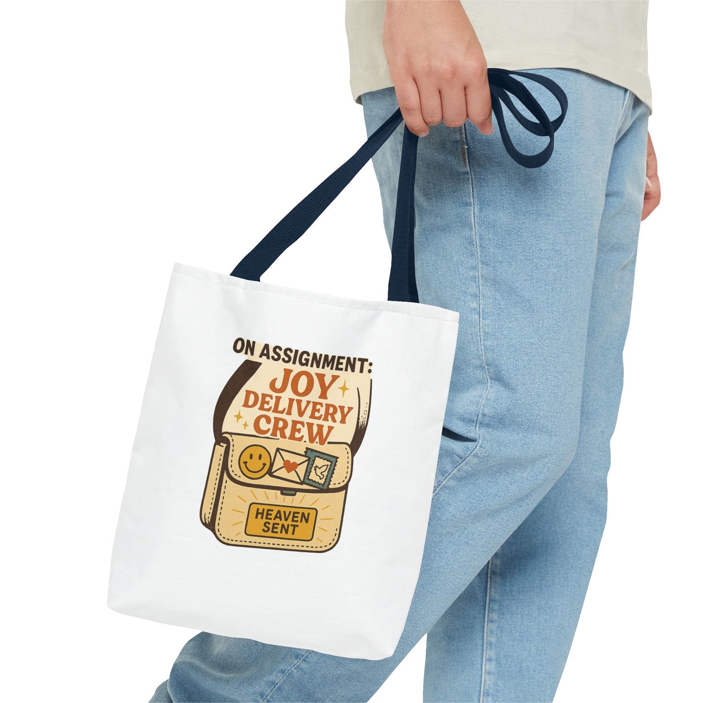 Joy Delivery Crew Tote Bag - Heaven Sent, Birthday Gift, Grocery Bag, Eco-Friendly Tote, Unique Gift Idea