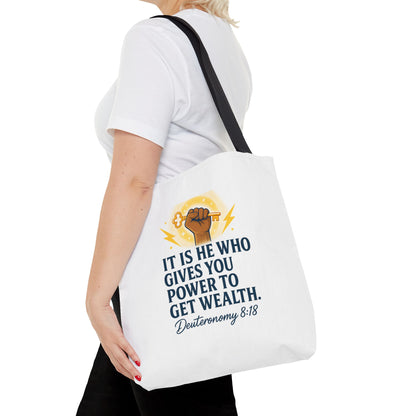 Empowering Inspirational Tote Bag, Motivational Bag, Gifts for Motivated Individuals, Scripture Tote, Versatile Shopping Bag