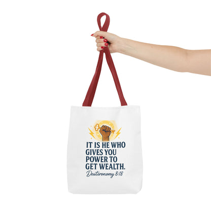 Empowering Inspirational Tote Bag, Motivational Bag, Gifts for Motivated Individuals, Scripture Tote, Versatile Shopping Bag