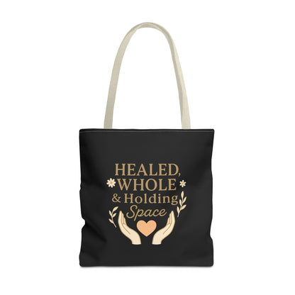 Spiritual Healing Tote Bag, Eco-Friendly Shopping Bag, Inspirational Gift, Reusable Market Tote, Mindfulness Carrier