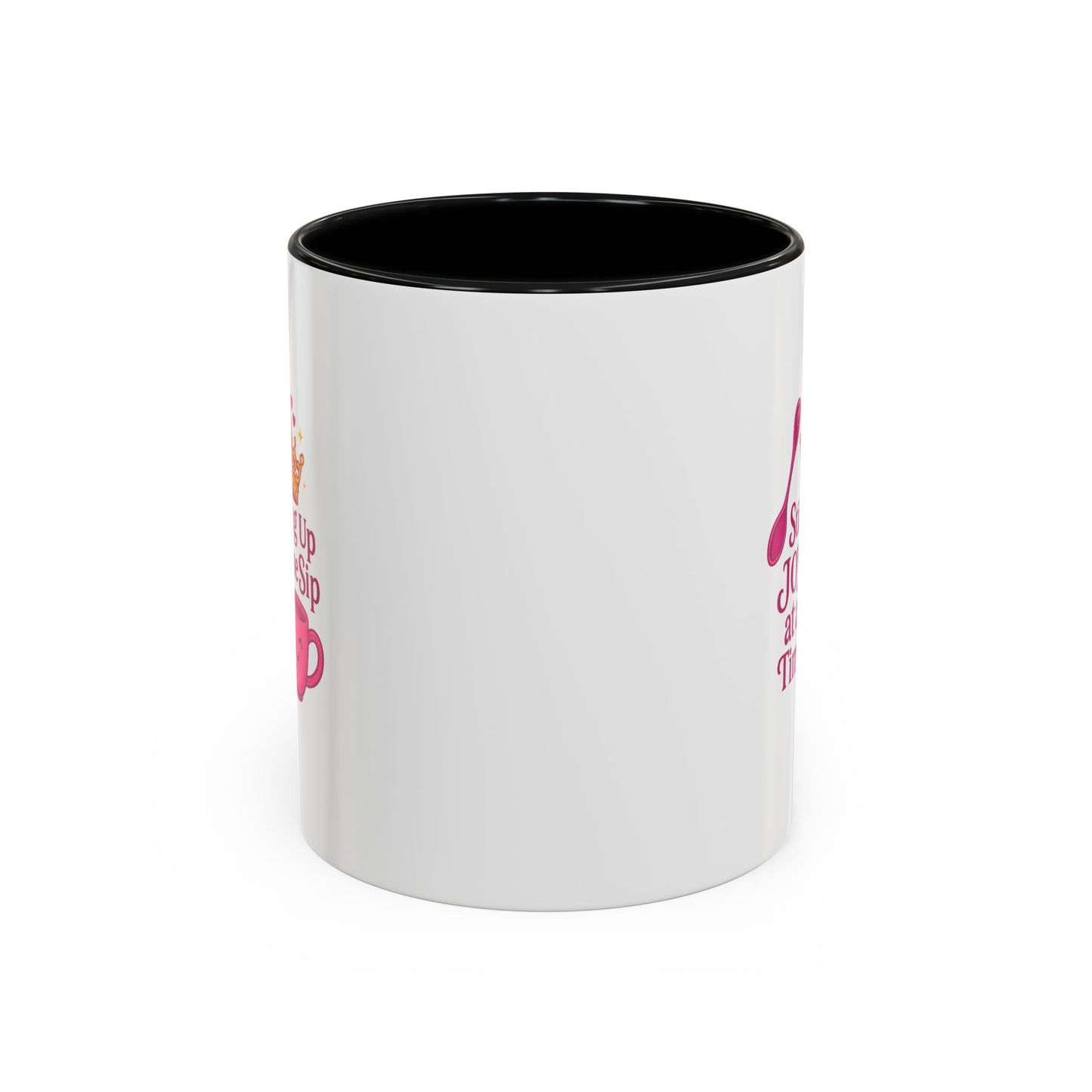 Joyful Crown Accent Coffee Mug | Perfect for Birthdays, Gifts, Home Decor, Coffee Lovers, Daily Motivation