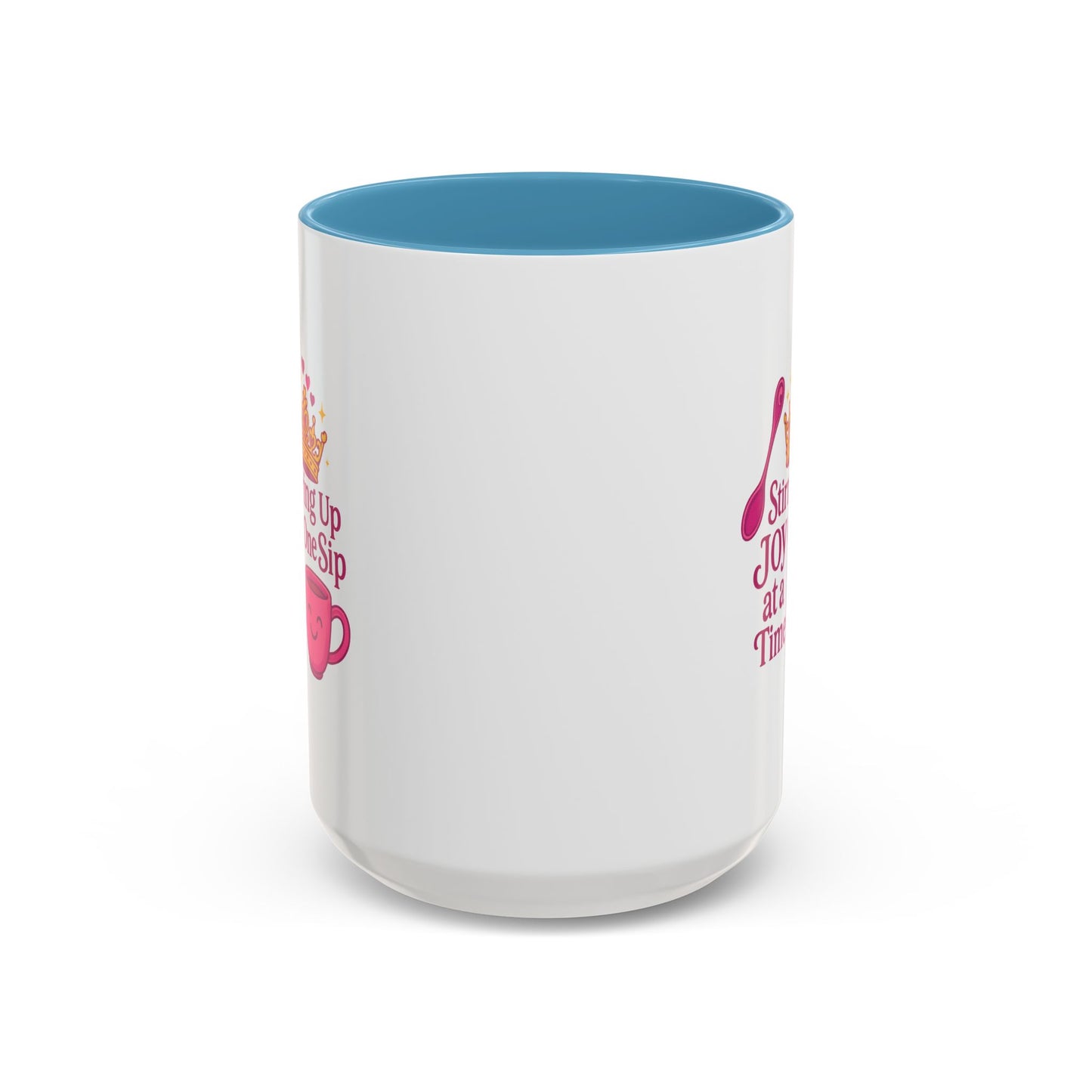 Joyful Accent Coffee Mug - 11/15oz, Colorful Sip Design, Perfect Gift for Coffee Lovers, Birthdays, Holidays, Housewarming