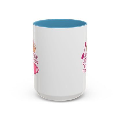 Joyful Accent Coffee Mug - 11/15oz, Colorful Sip Design, Perfect Gift for Coffee Lovers, Birthdays, Holidays, Housewarming