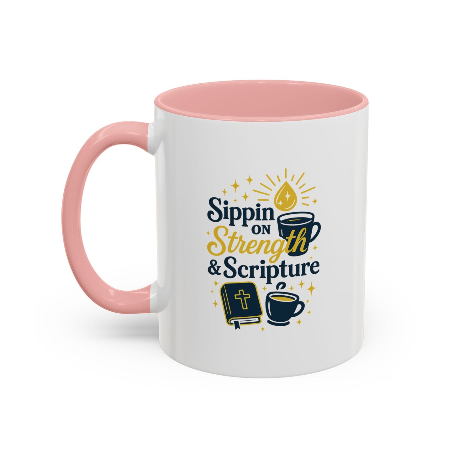 Inspirational Coffee Mug - Sippin' on Strength & Scripture - Perfect Gift for Coffee Lovers, Spiritual Growth, Daily Inspiration, [...]