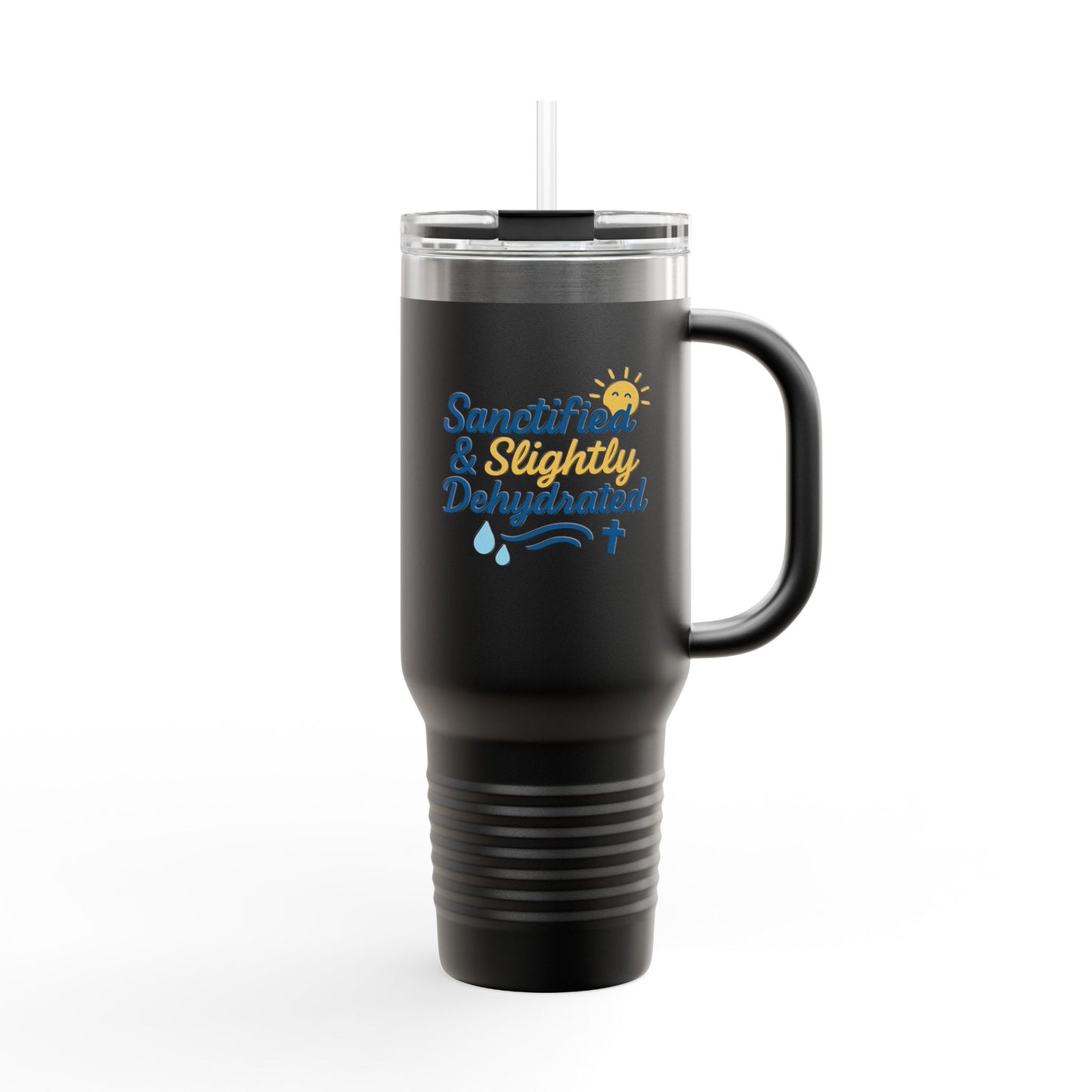 Sanctified & Slightly Dehydrated Insulated Travel Mug | 40oz Tumbler for Faith and Hydration | Perfect Gift for Christian Friends, [...]