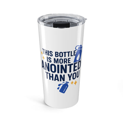 Anointed Quote Tumbler, Religious Travel Mug, Faith-Based Drinkware, Spiritual Gift for Believers, Bible Verse Cup