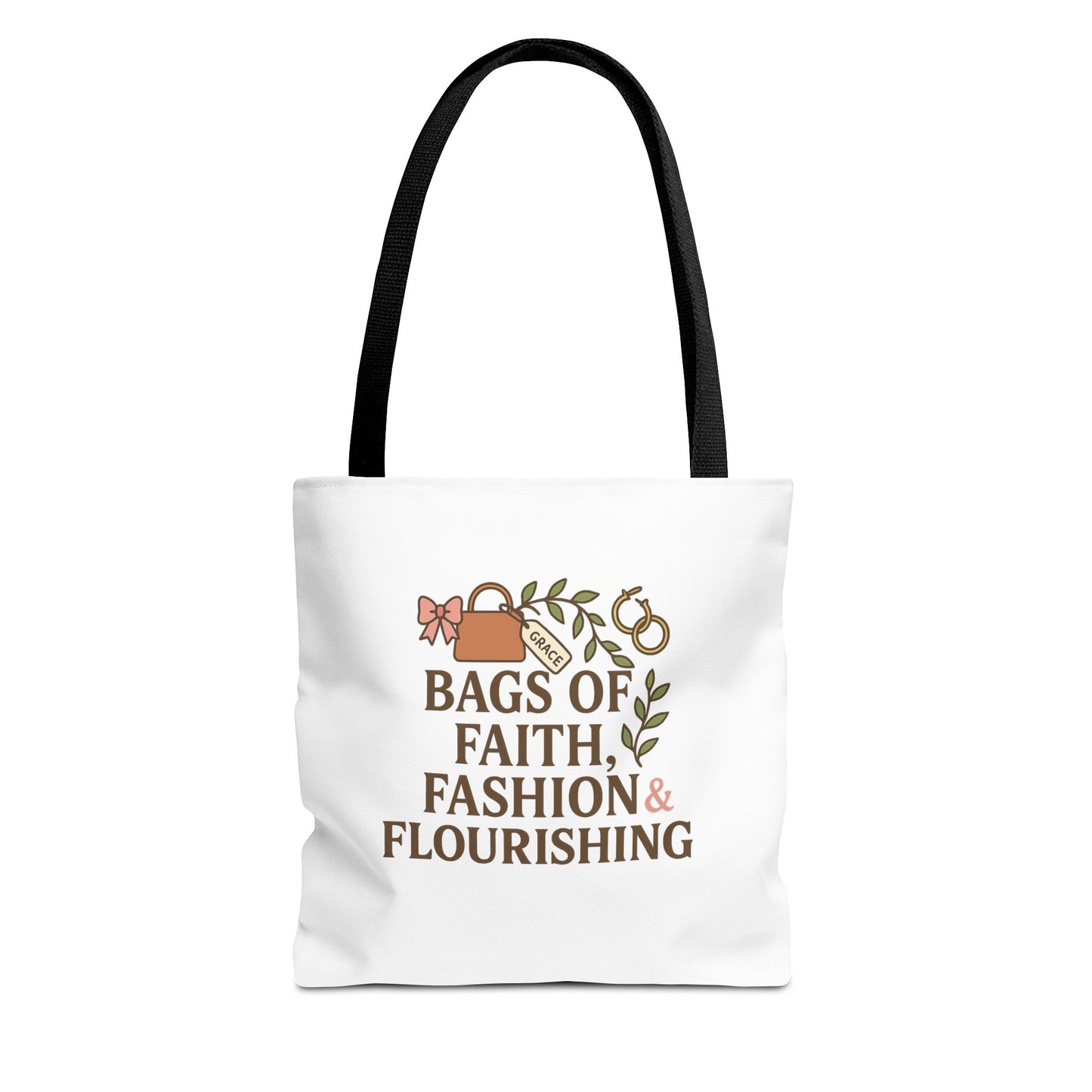 Faith & Fashion Tote Bag | Stylish Everyday Carry, Perfect for Gifts, Shopping, Church Events, and Personal Use