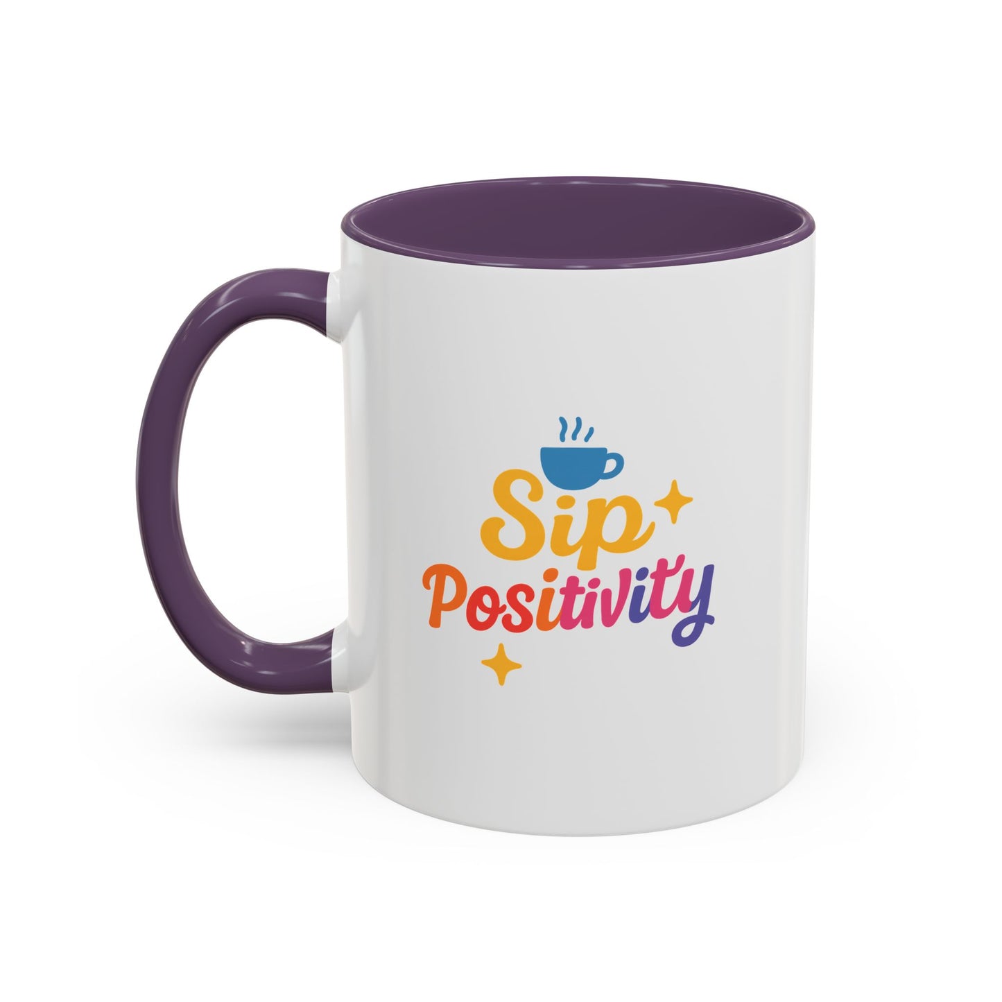 Sip Positivity Accent Coffee Mug (11, 15oz)