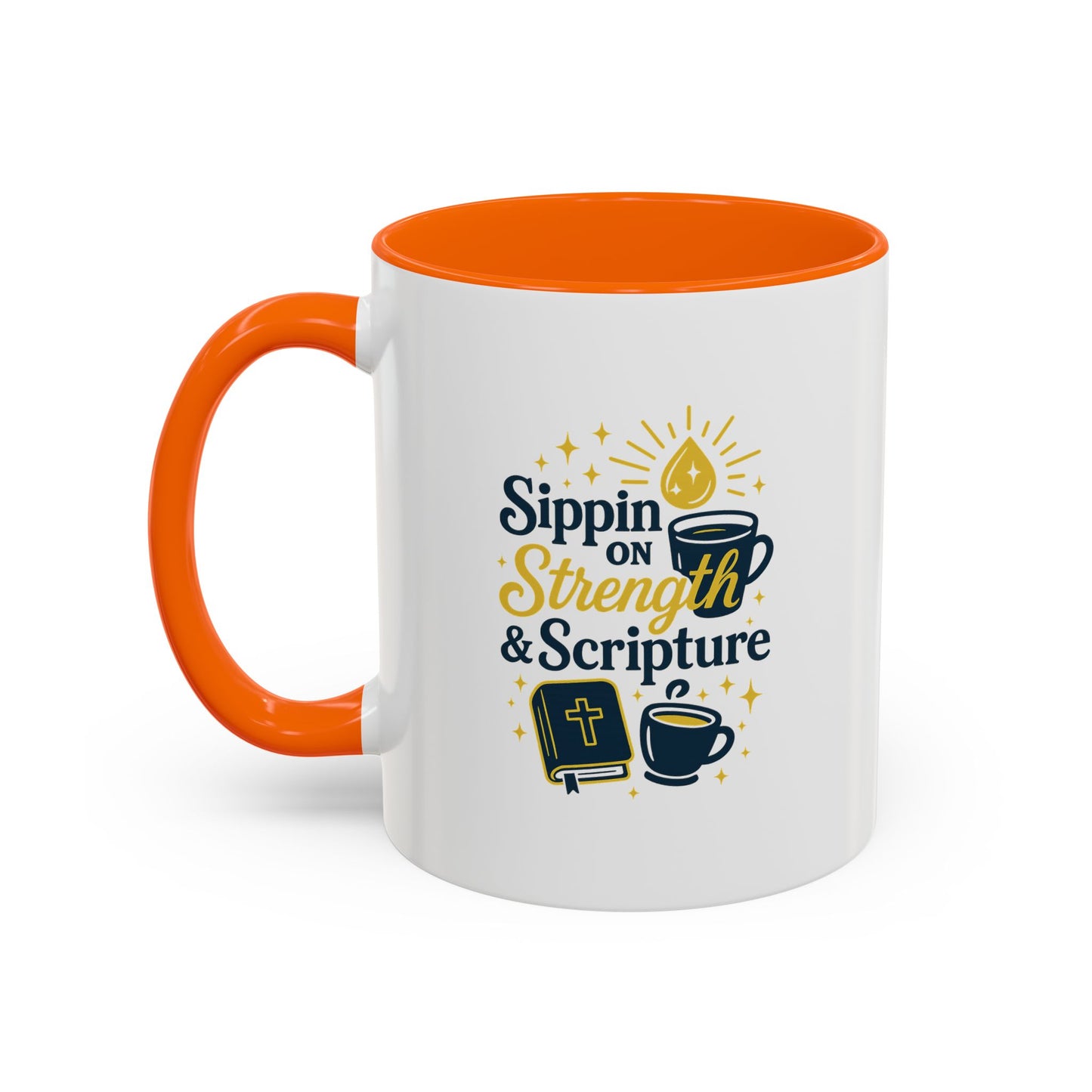 Inspirational Coffee Mug - Sippin' on Strength & Scripture - Perfect Gift for Coffee Lovers, Spiritual Growth, Daily Inspiration, [...]