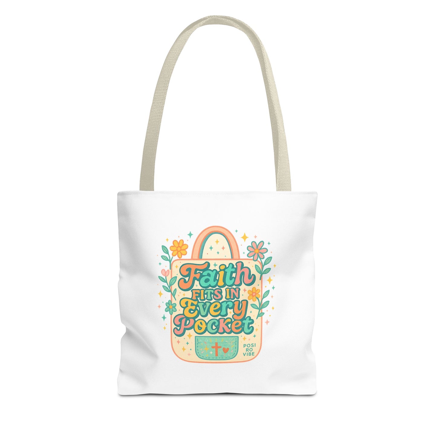 Faith-Inspired Tote Bag for Everyday Use, Shopping, Gifts, Beach, Eco-Friendly, Floral Design