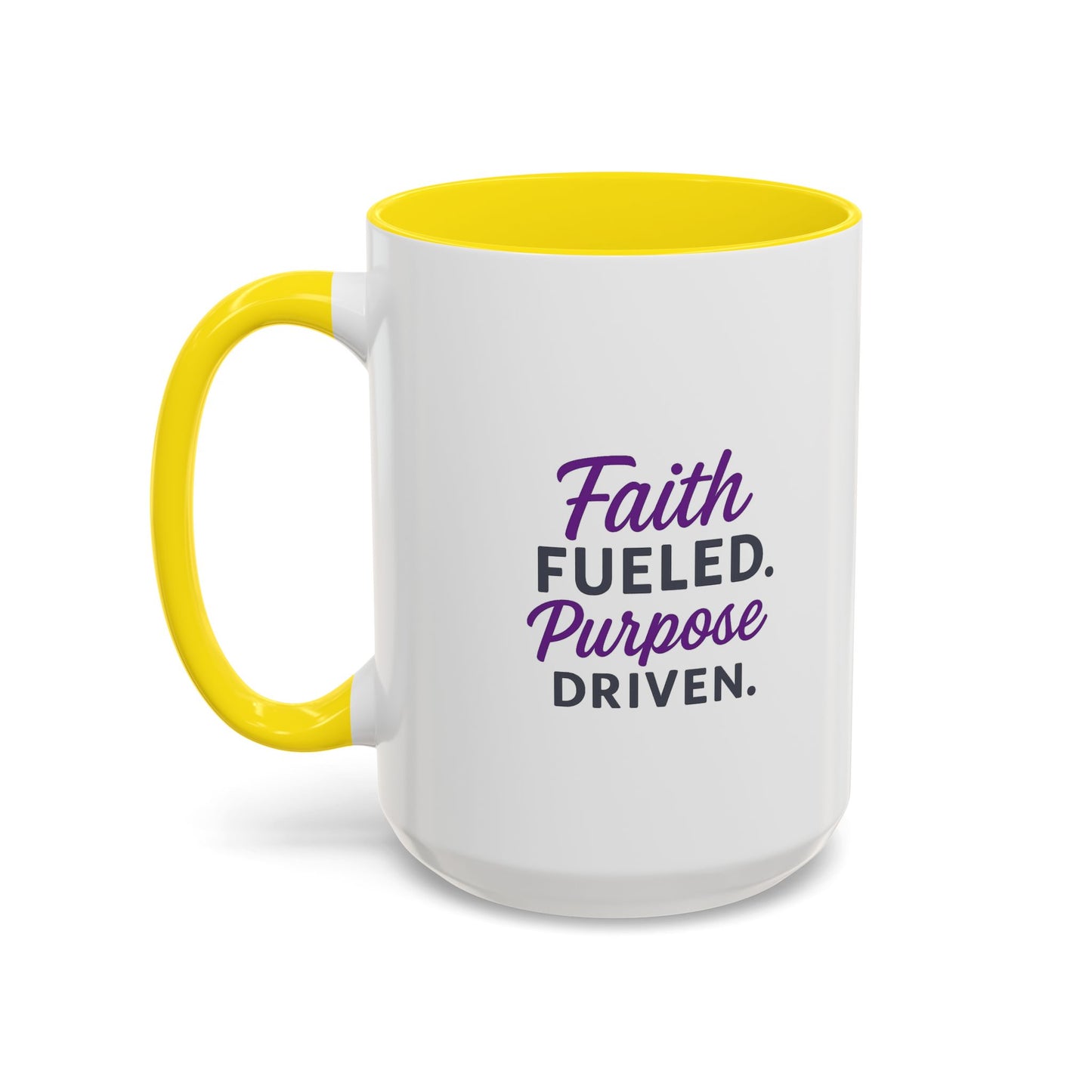 Faith Fueled Purpose Driven Coffee Mug - Inspirational Drinkware, Gift for Mom, Motivational Mug, Coffee Lover's Essential