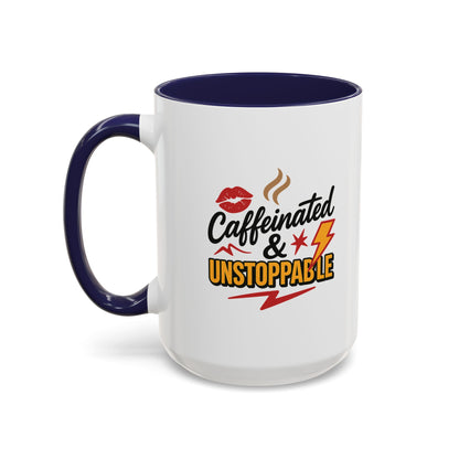 Caffeinated & Unstoppable Coffee Mug - Fun Gift for Coffee Lovers, Cute Office Decor, Motivational Drinkware, Perfect for Birthdays, [...]