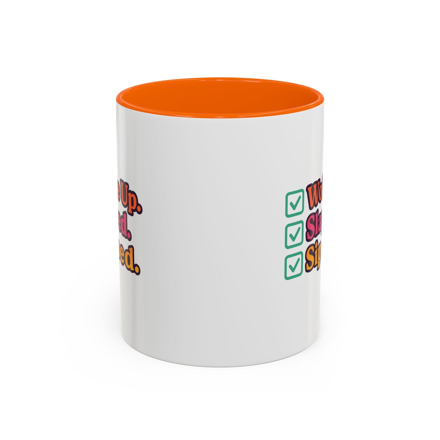 Woke Up Slayed Sipped Coffee Mug, Motivational Mug Gift, Fun Coffee Cup, Inspirational Office Mug, Morning Routine Mug
