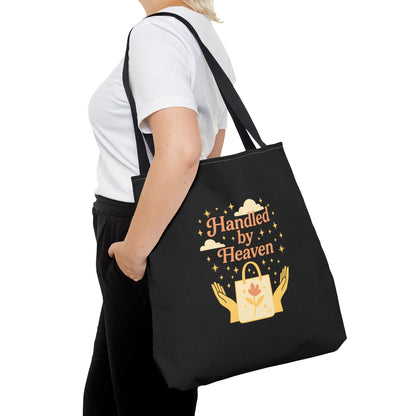 Heavenly Handled Tote Bag - Eco-Friendly Gift, Everyday Carry, Shopping Companion, Gift for Her, Travel Essential