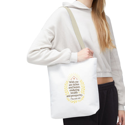 Prosperity Bible Verse Tote Bag
