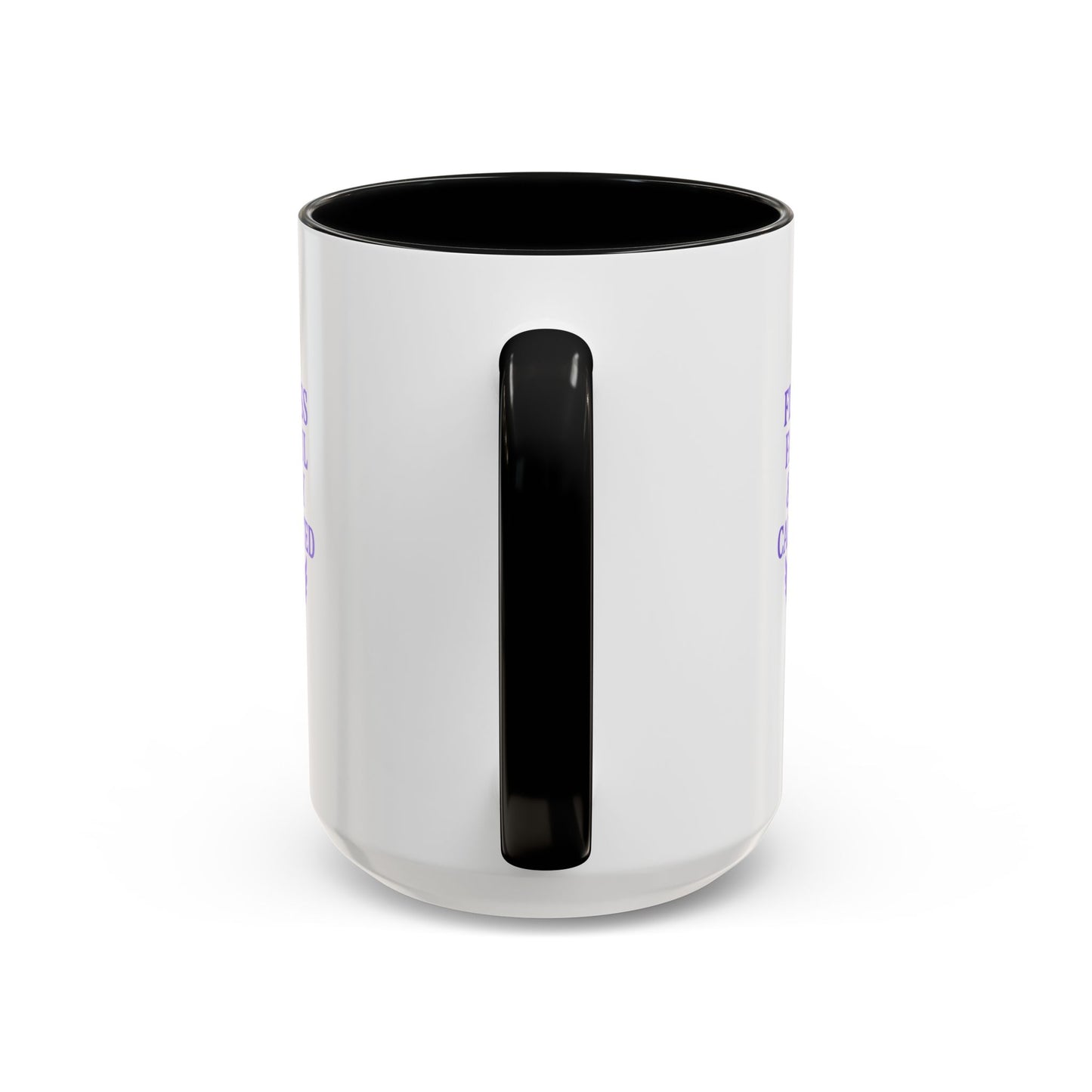 Flawless & Fully Caffeinated Accent Coffee Mug for Faithful Friends, Inspirational Gift, Morning Motivation Cup, Bible Lover's Mug