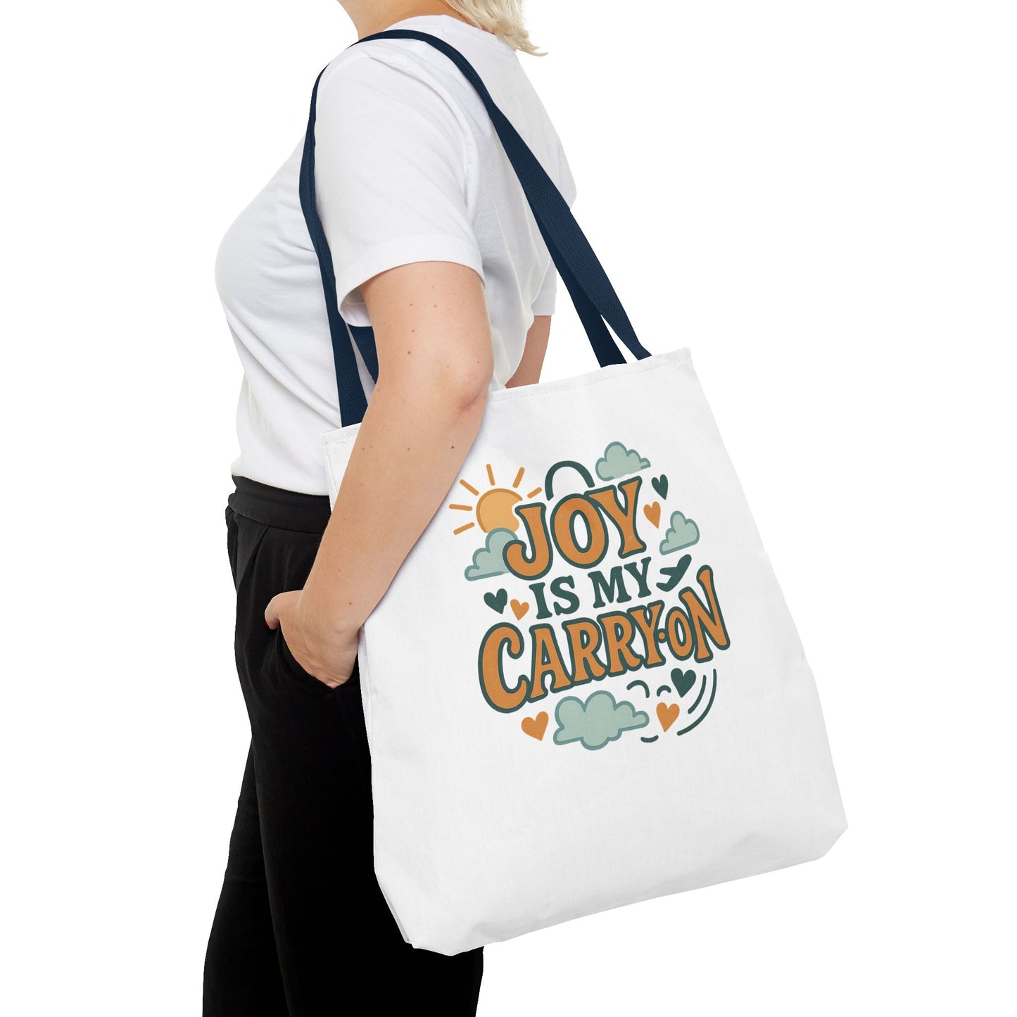 Joyful Carryall Tote Bag | Eco-Friendly Shopper | Perfect for Gifts, Organizing, Travel, Beach Days, and Everyday Errands