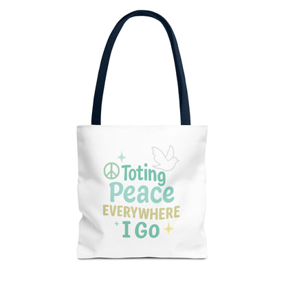 Peaceful Reusable Tote Bag