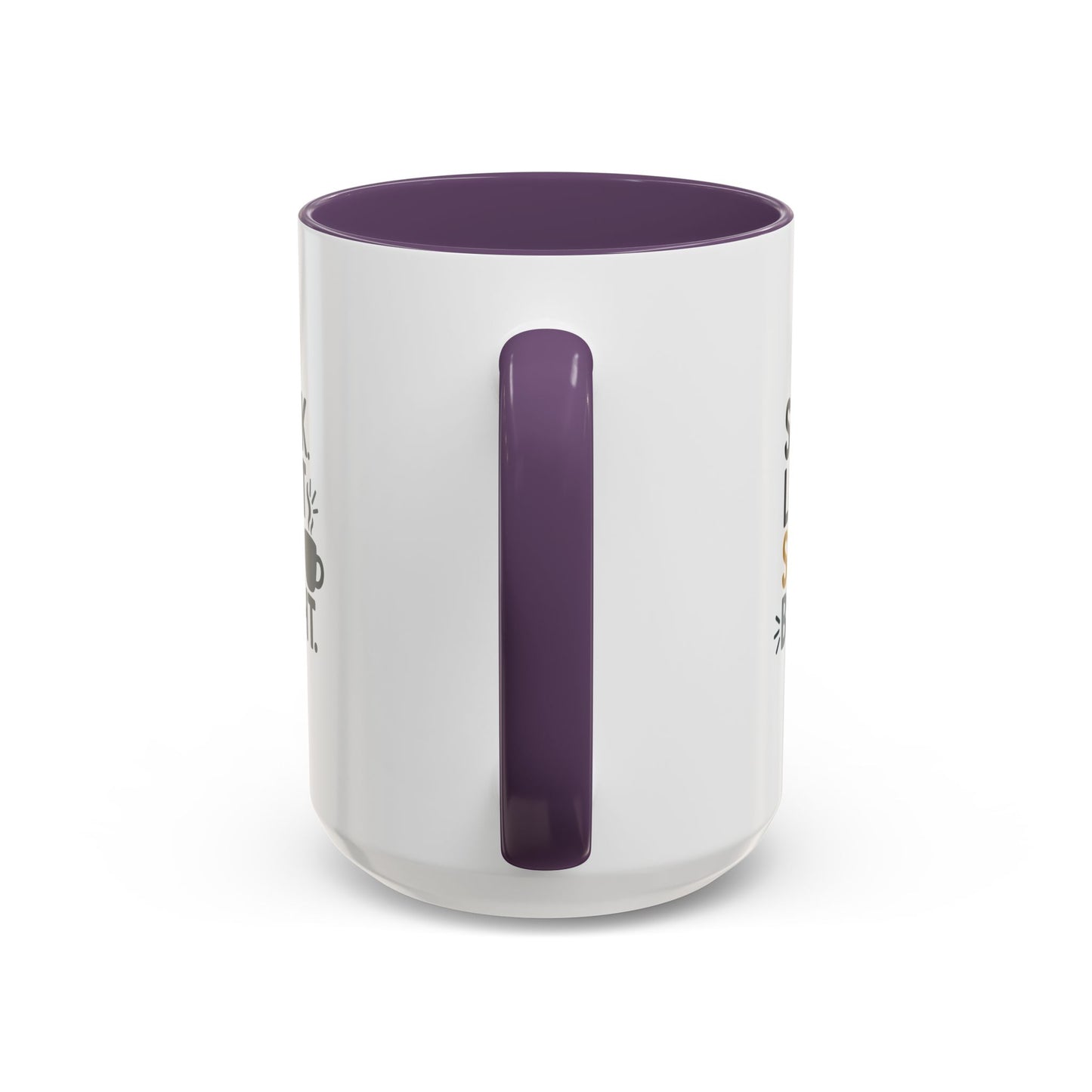 Accent Coffee Mug - Speak Light Sip Bright - Inspirational Coffee Cup, Unique Gift, Kitchen Decor, Motivational Mug, Personalize Your Sip
