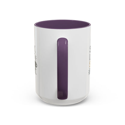 Accent Coffee Mug - Speak Light Sip Bright - Inspirational Coffee Cup, Unique Gift, Kitchen Decor, Motivational Mug, Personalize Your Sip
