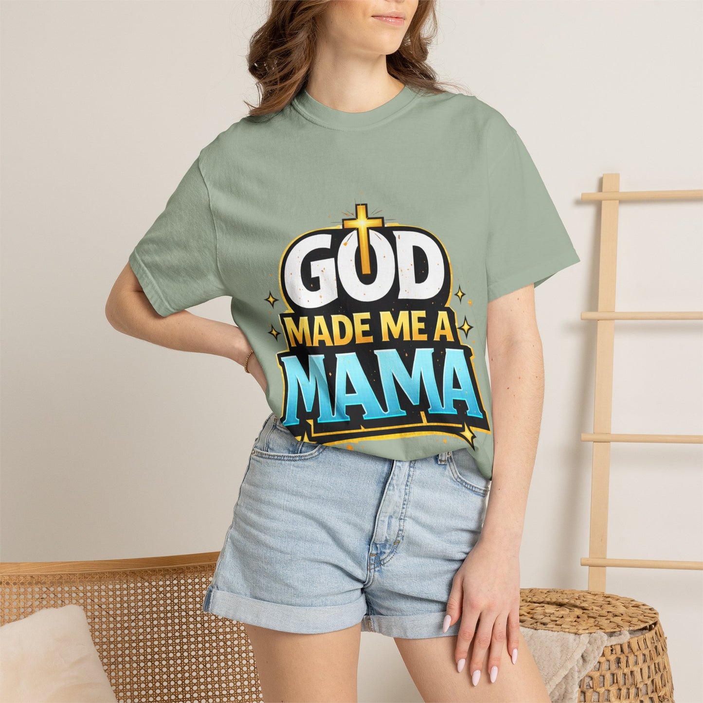 God Made Me A Mama Faith-Based Unisex Tee